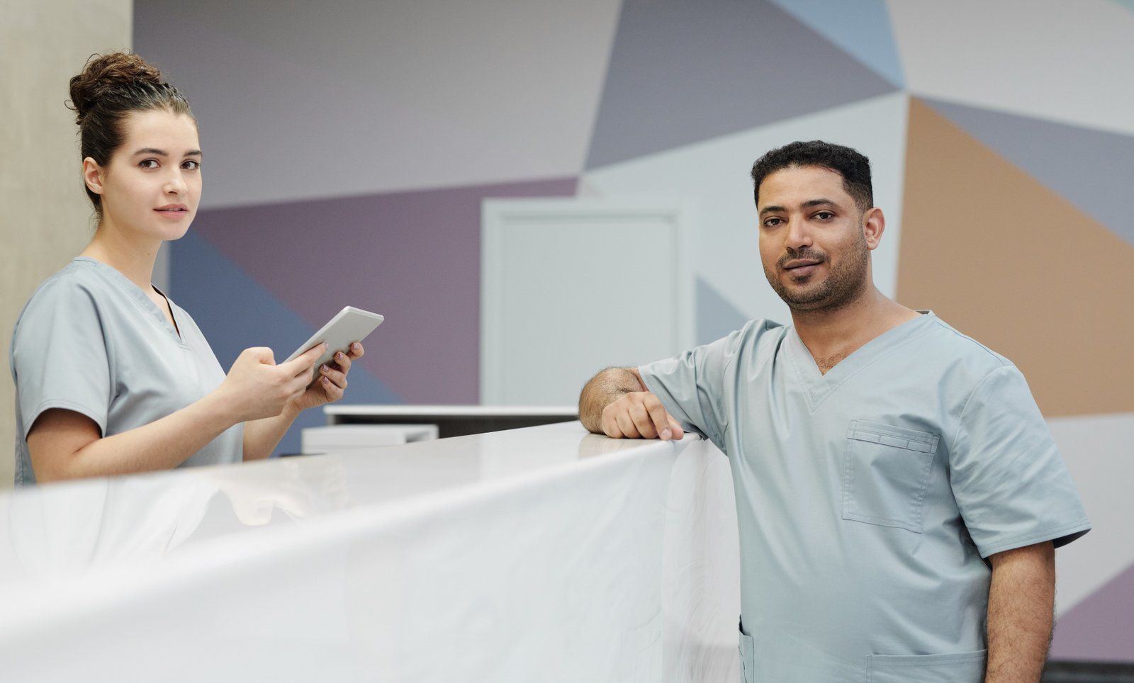 Nurse providing professional care in a healthcare facility